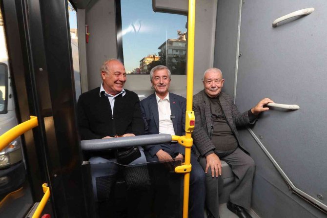 Tahmazoğlu Belediye Otobüsü İle Yolculuk Yaptı