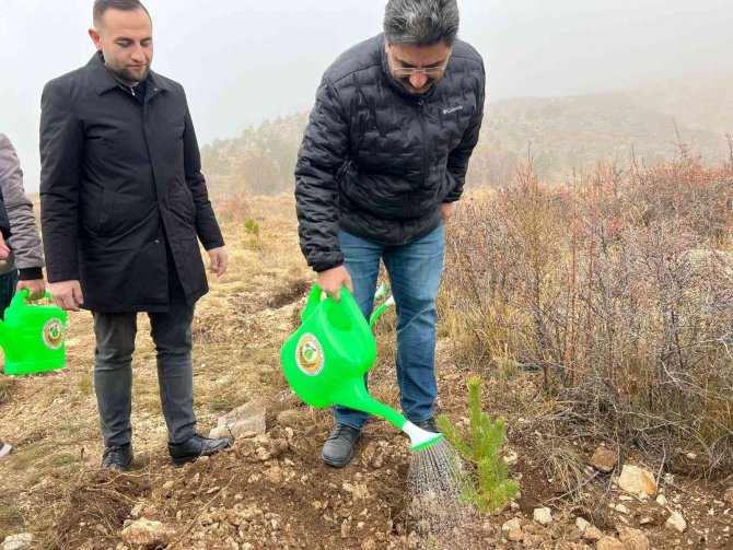 Ak Gençler 500 Fidanı Toprakla Buluşturdu