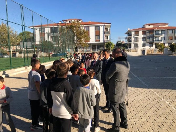 Gömeç İlçesinde Çök-kapan-tutun Tatbikatı