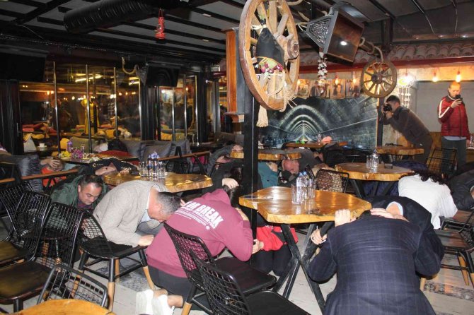 Sinop’ta Deprem Tatbikatı Kafede Görüntülendi