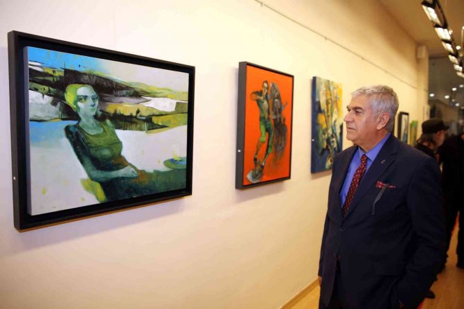 Sanko’da “İnsan” Temalı Resim Sergisi Açıldı