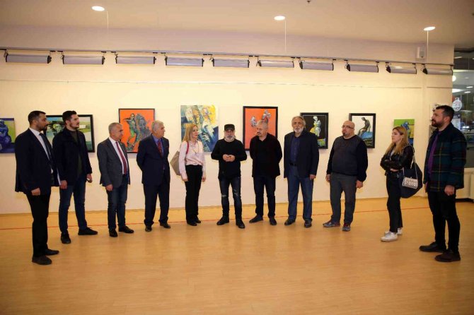 Sanko’da “İnsan” Temalı Resim Sergisi Açıldı