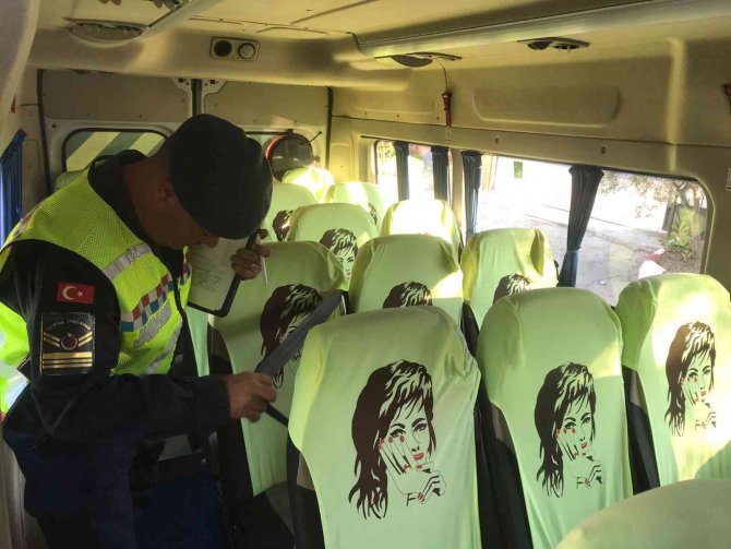 Didim’de Okul Servis Araçları Denetlendi