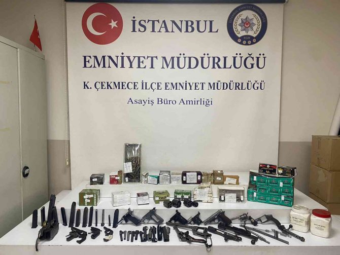 Küçükçekmece’de Yasa Dışı Silah İmalathanesine Operasyon