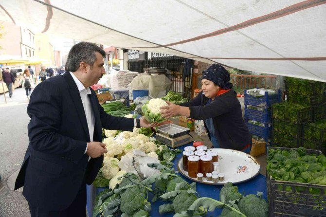 Başkan Yılmaz Pazarcı Esnafı İle Buluştu