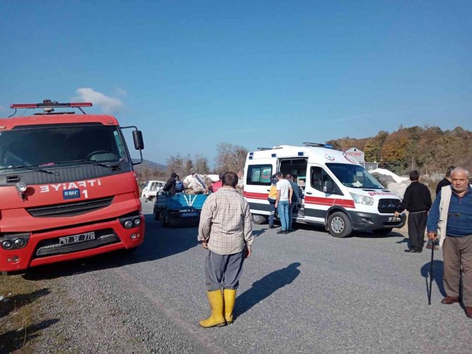 Yoldan Çıkan Otomobil Takla Attı: 1 Yaralı