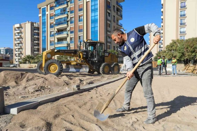 Buca’da Yol Ve Otopark Çalışmaları Kesintisiz Sürüyor
