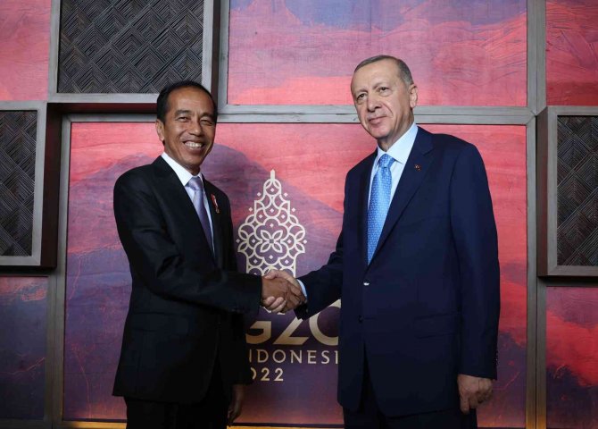Cumhurbaşkanı Erdoğan, Endonezya Devlet Başkanı Widodo İle Görüştü