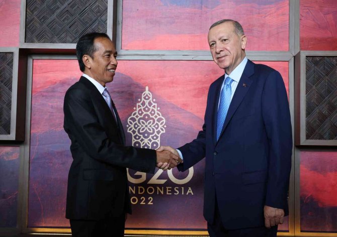 Cumhurbaşkanı Erdoğan, Endonezya Devlet Başkanı Widodo İle Görüştü