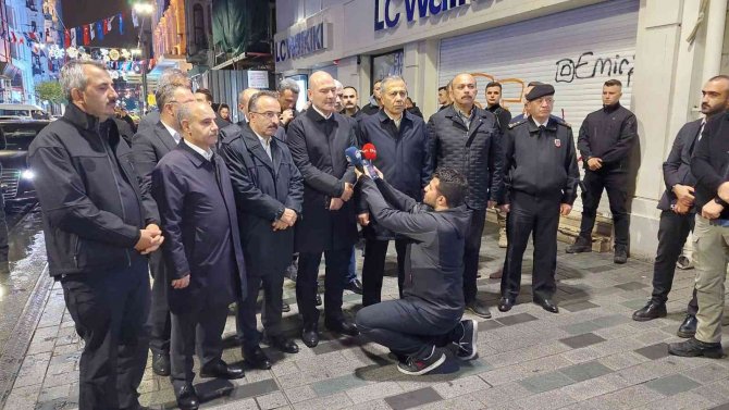 İ̇çişleri Bakanı Süleyman Soylu, “Olayı Yapan, Bombayı Bırakan Kişi İ̇stanbul Emniyet Müdürlüğümüzün Ekipleri Tarafından Gözaltına Alındı”