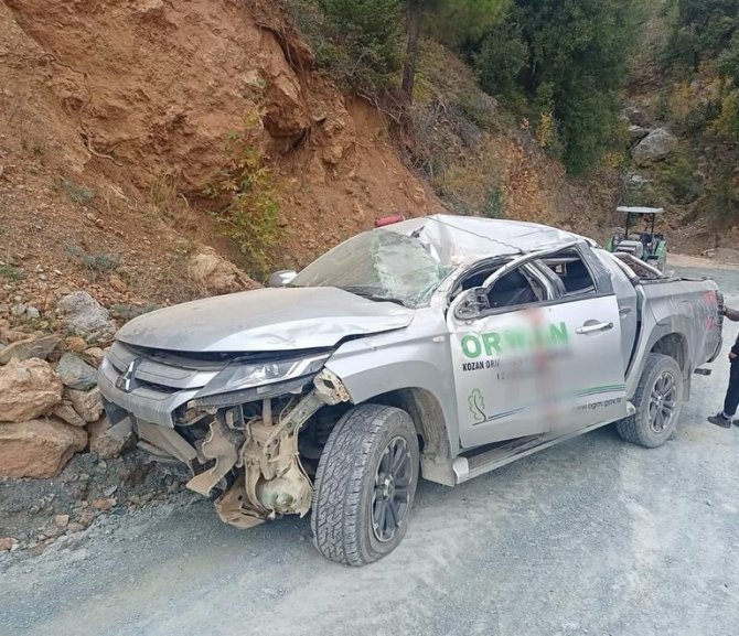 Orman Muhafaza Memurları Kaza Yaptı: 3 Yaralı