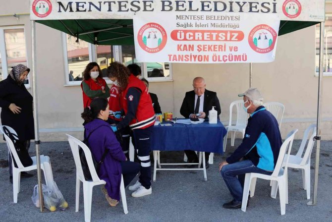 Menteşe Belediyesi’nden Ücretsiz Şeker Ölçümü