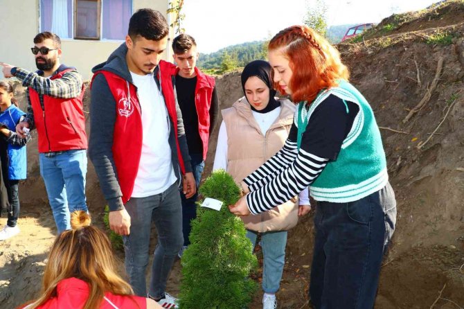 Gençler, “Sezai Karakoç” Anısına Fidan Dikti