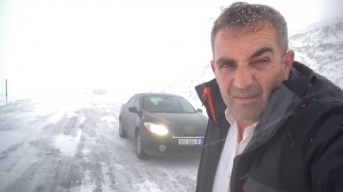 Karabet Geçidi’nde Kar Yağışı Etkili Oluyor