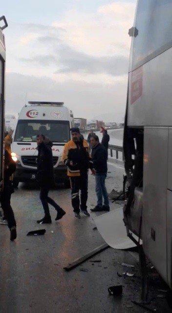 Erzurum’da Zincirleme Kaza