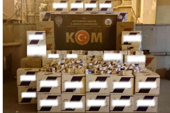 Kastamonu’da 2 Milyon Makaron Ele Geçirildi: 3 Gözaltı