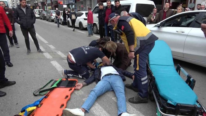 Motosiklet Kazasında Sürücü Metrelerce Sürüklendi