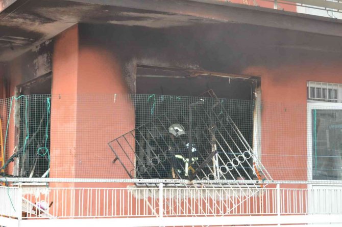 Burdur’da Ev Yangını