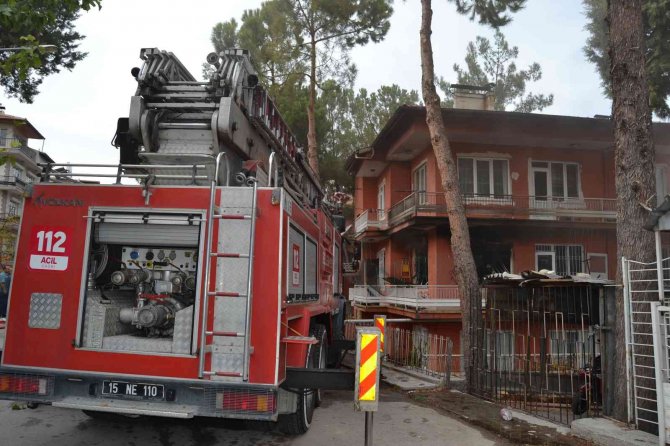 Burdur’da Ev Yangını