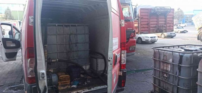 Konya’da Kaçak Akaryakıt Satışı Yapan İş Yerine Operasyon