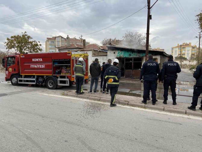 Konya’da Müstakil Evin Deposunda Yangın