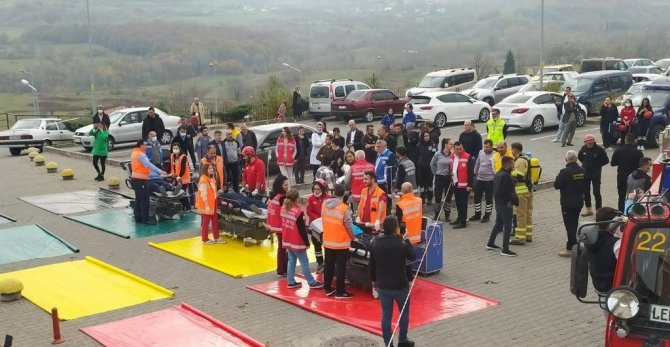 Hastanede Gerçeğini Aratmayan Tatbikat