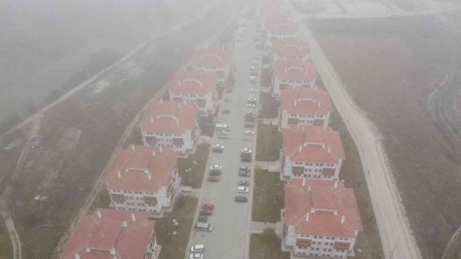 Sisle Kaplanan Mudurnu Havadan Görüntülendi