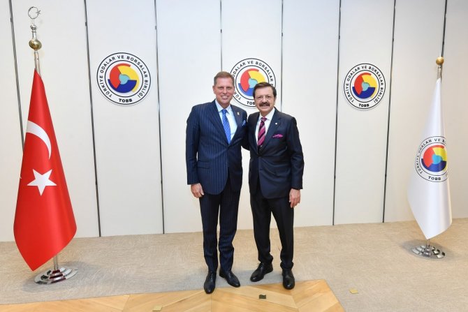 Manisa Ticaret Borsası Tobb Başkanı Hisarcıklıoğlu İle Görüştü