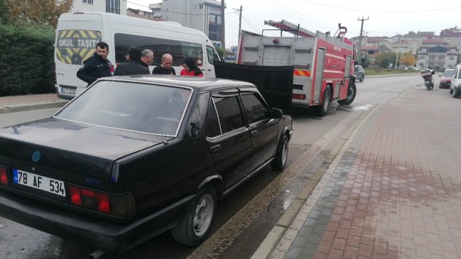 Nikah Günü Almaya Giderken Aracı Yandı