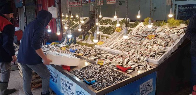 Hamsi 40 Liradan Tezgahlardaki Yerini Aldı