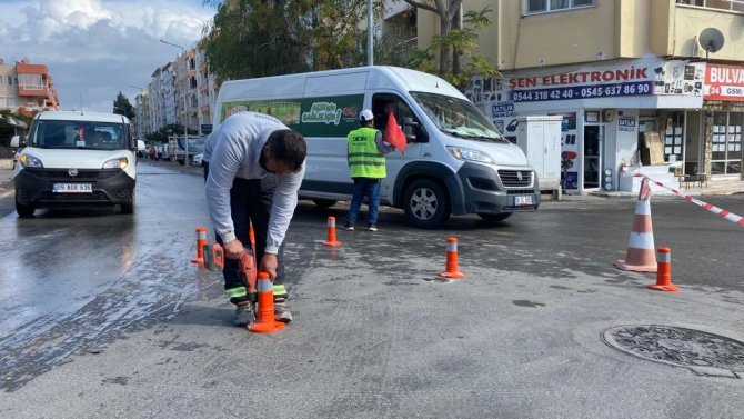 Didim Belediyesi Kentte Trafik Akışını Rahatlatmak İçin Çalışma Başlattı