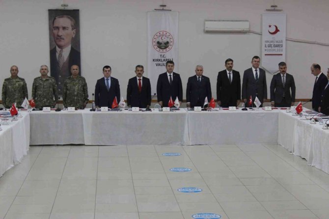 Sınır Güvenliği Ve Düzensiz Göçe İlişkin Tedbirler İçin Kırklareli’de Toplandılar