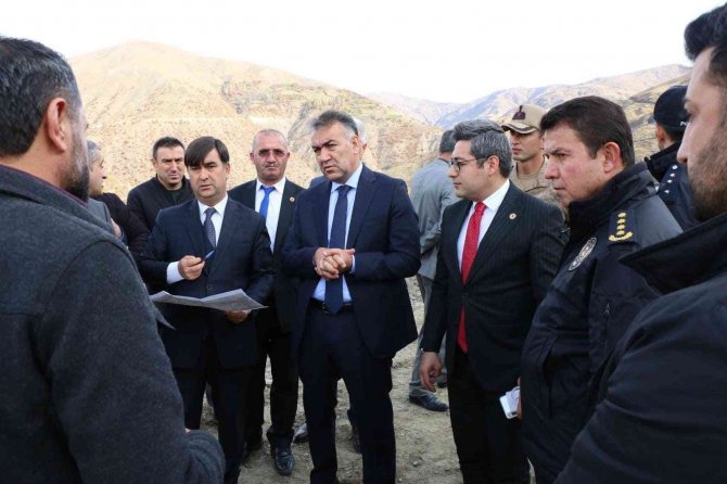 Vali Çağatay, Yol Çalışmalarını İnceledi