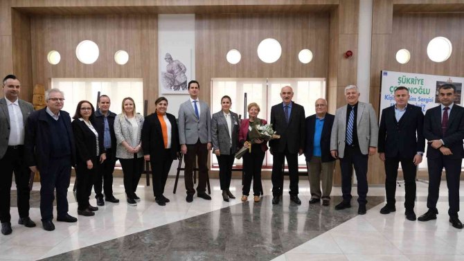 Sanatseverler Şükriye Çobanoğlu’nun Resim Sergisinde Buluştu