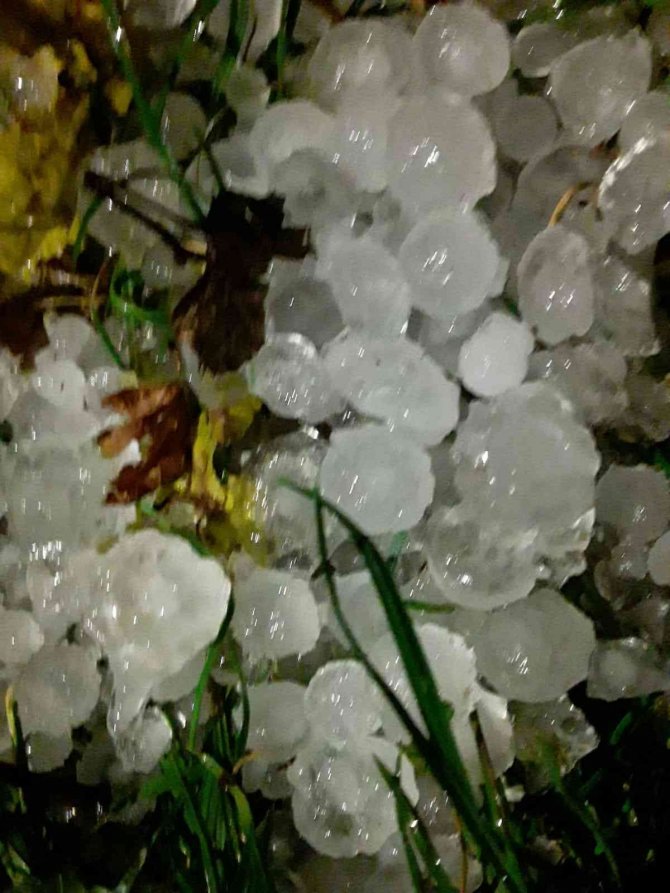 Çorlu’da Dolu Yağışı Etkili Oldu