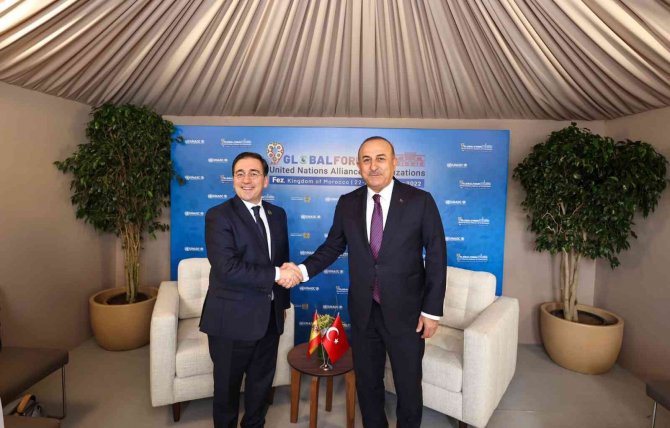 Dışişleri Bakanı Çavuşoğlu, Filistinli Ve İ̇spanyol Mevkidaşları İle Görüştü