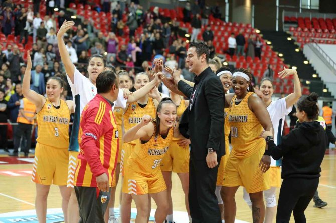 Melikgazi Kayseri Basketbol 3. Galibiyetini Aldı