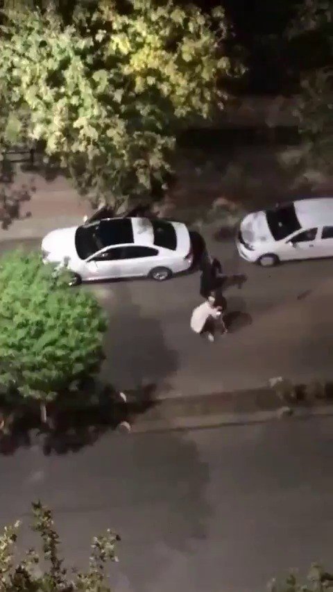 Siirt’te Yol Ortasında Kadına Şiddet Kamerada