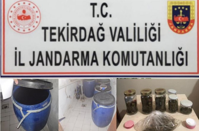 Evde Yarım Ton Kaçak İçki Ele Geçirildi