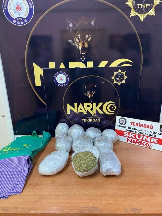 Tekirdağ’da 9 Kilo Uyuşturucuya 9 Tutuklama