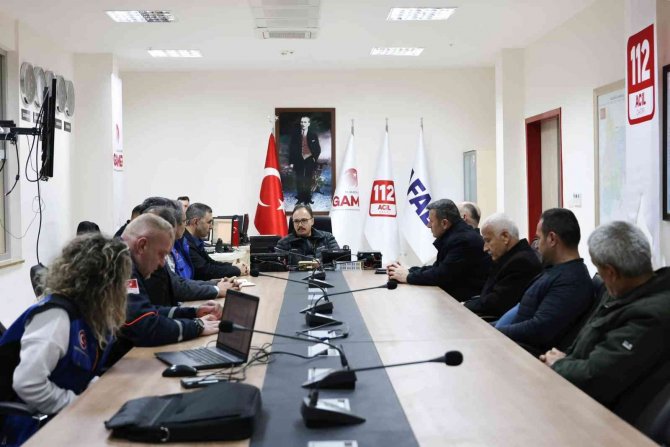 Deprem Sonrası Bilecik Afet Ve Acil Durum Koordinasyon Kurulu Toplandı