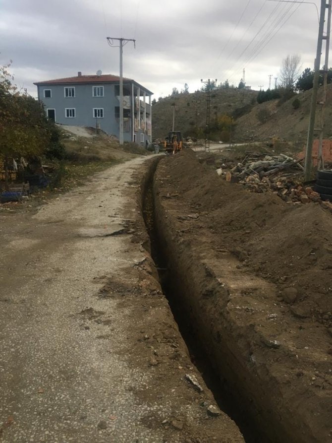 İ̇nhisar’da Doğalgaz Çalışmalarına Başlandı