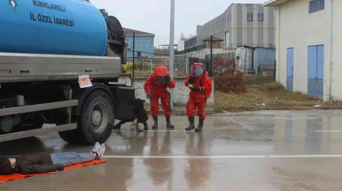 Kırklareli’de Gerçeği Aratmayan Kbrn Tatbikatı