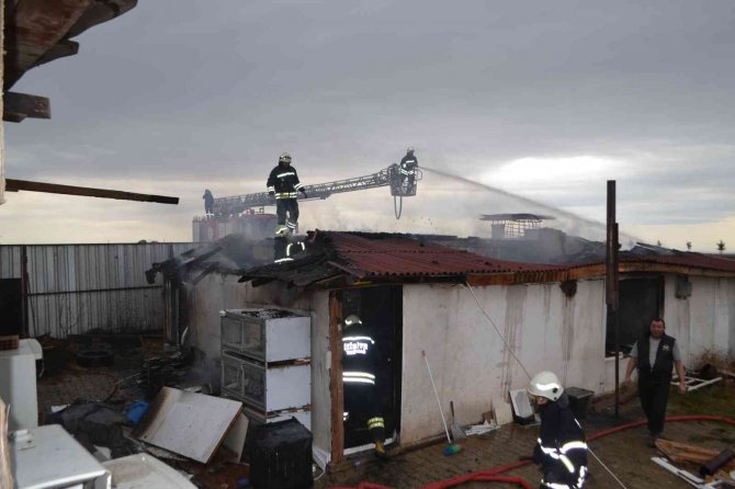 Çiftlik Evi Alev Alev Yandı