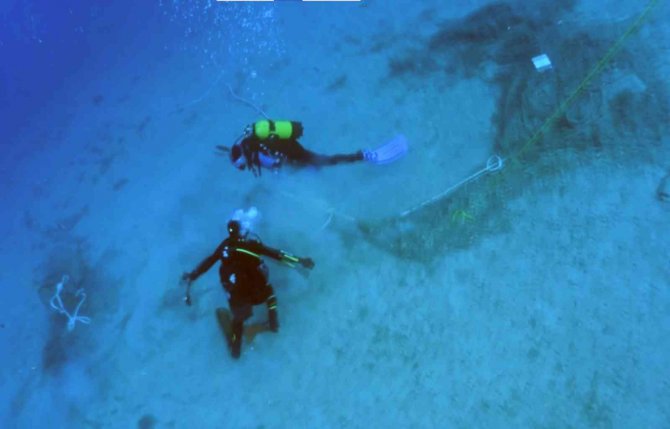 Sualtı Arkeoloji Kazısı İçin Balıkçı Ağları Temizlendi