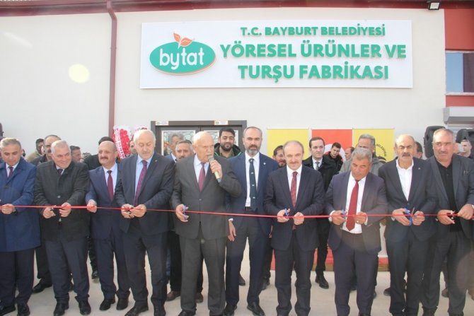 Bayburt’ta Yöresel Ürünler Ve Turşu Fabrikasının Açılışı Gerçekleştirildi
