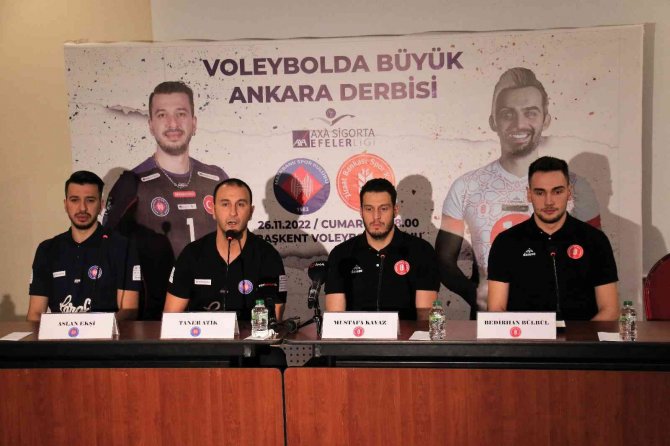 Erkekler Voleybol Ligi’nde Başkent Derbisi Öncesi Buluşma