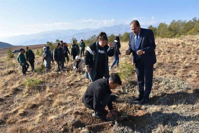 ‘Öğretmenler Günü’nü Hatıra Ormanına Fidan Dikerek Kutladılar