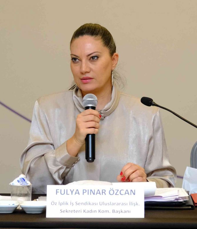 Öz İ̇plik İ̇ş Sendikası Kadın Komitesi Başkanı Özcan’dan 25 Kasım Kadına Yönelik Şiddetle Mücadele Günü Mesajı