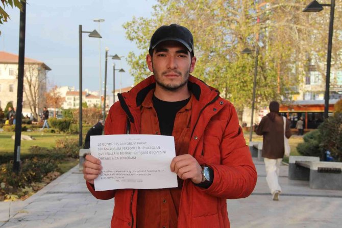 Direklere Astığı İlanla İşveren Aradı